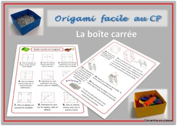 origami boite présentation